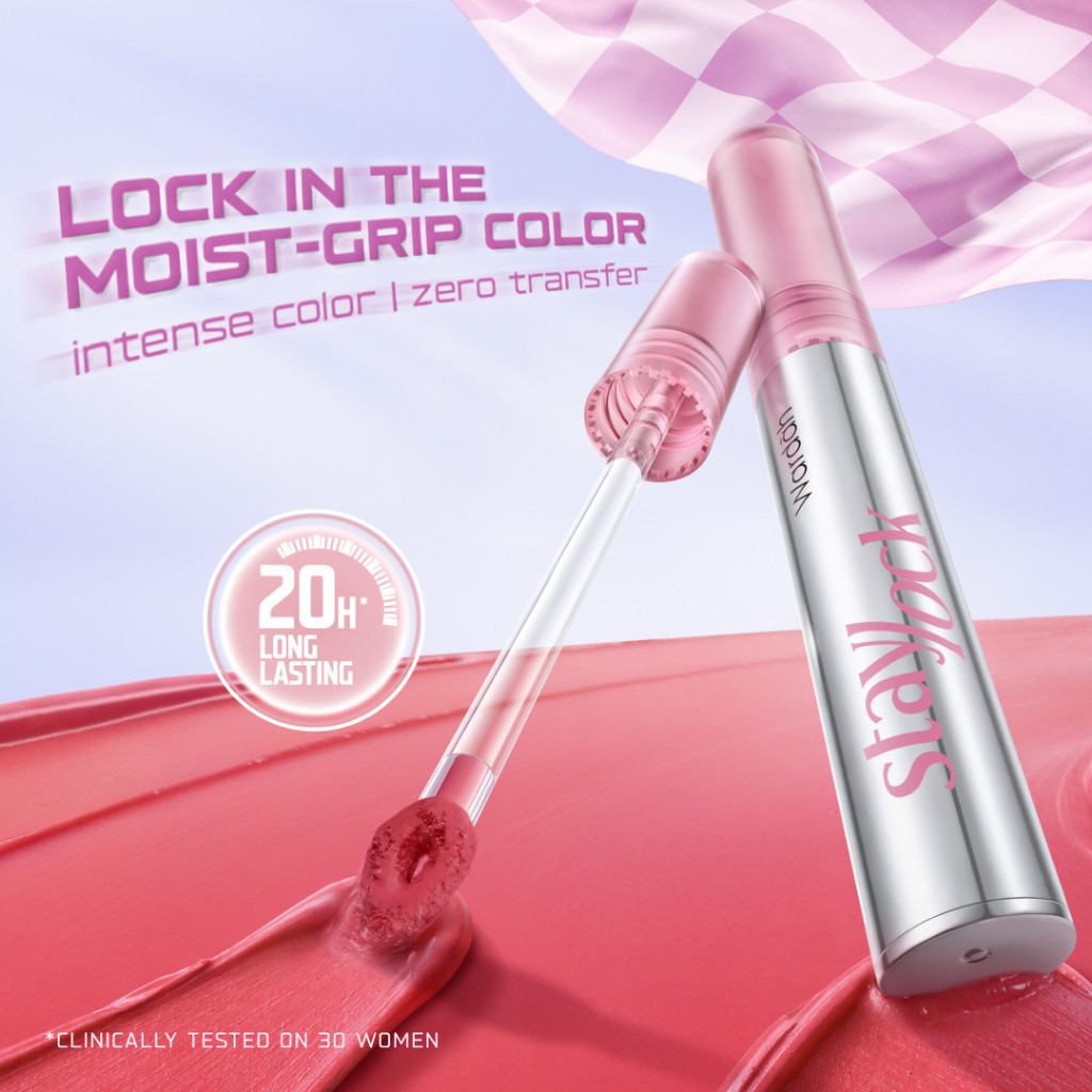 wardah staylock lip matte 20h long lasting 2.7g/lip cream wardah staylock lip matte 20h long lasting 2.7g/lip cream