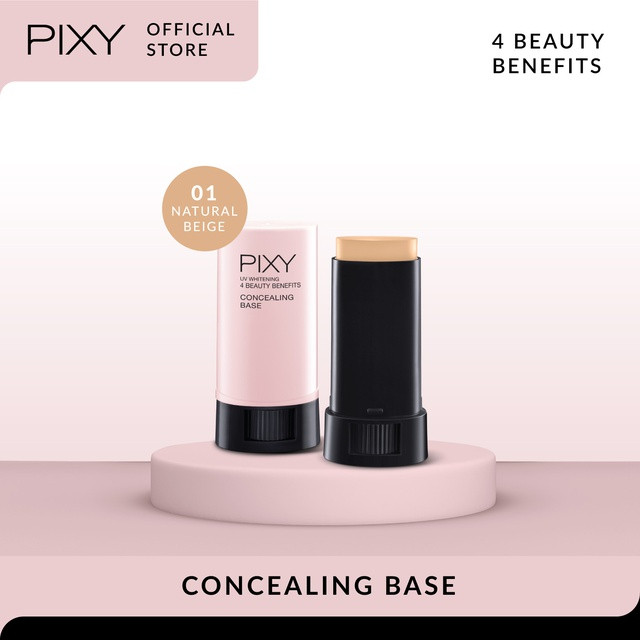 pixy concealing base 4 beauty benefits 9g/alas bedak pixy concealing base 4 beauty benefits 9g/alas bedak