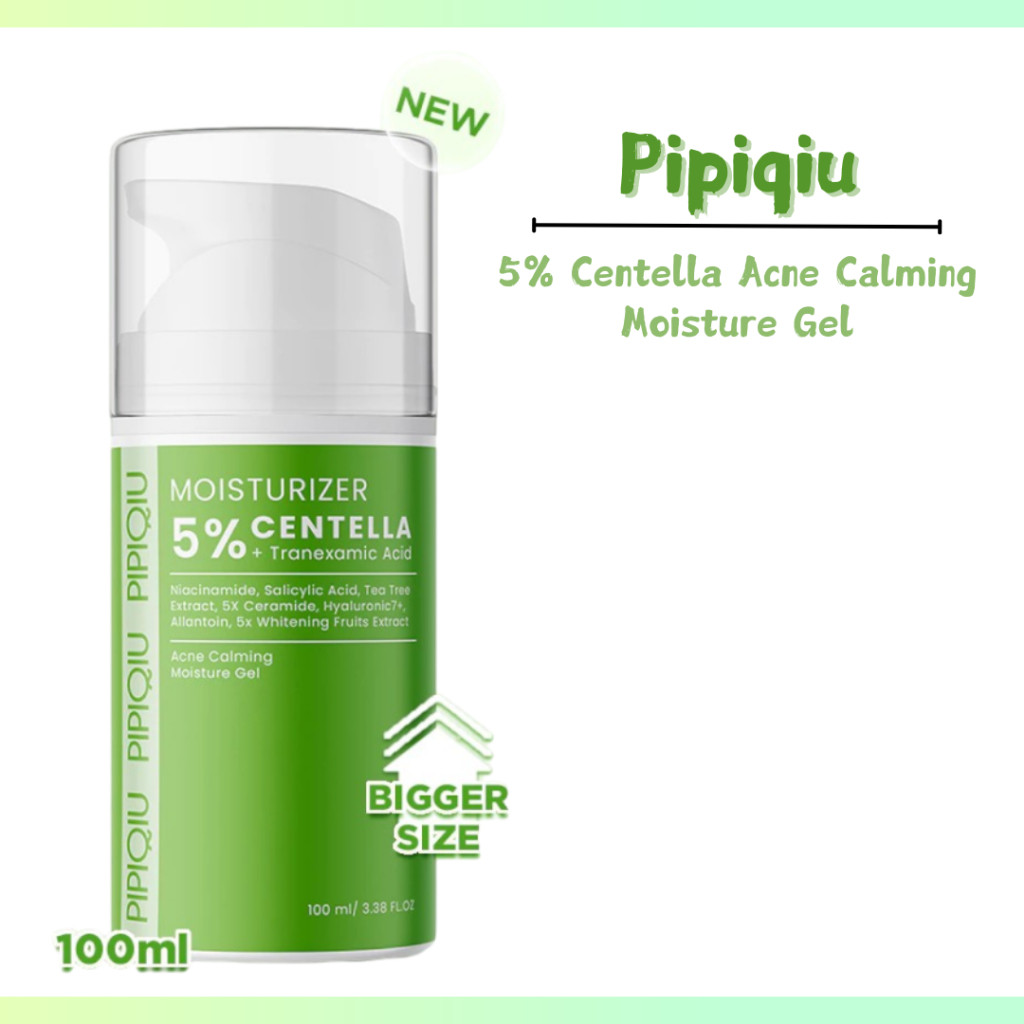 pipiqiu 5% centella acne calming moisture gel 100ml/pelembab wajah pipiqiu 5% centella acne calming moisture gel 100ml/pelembab wajah