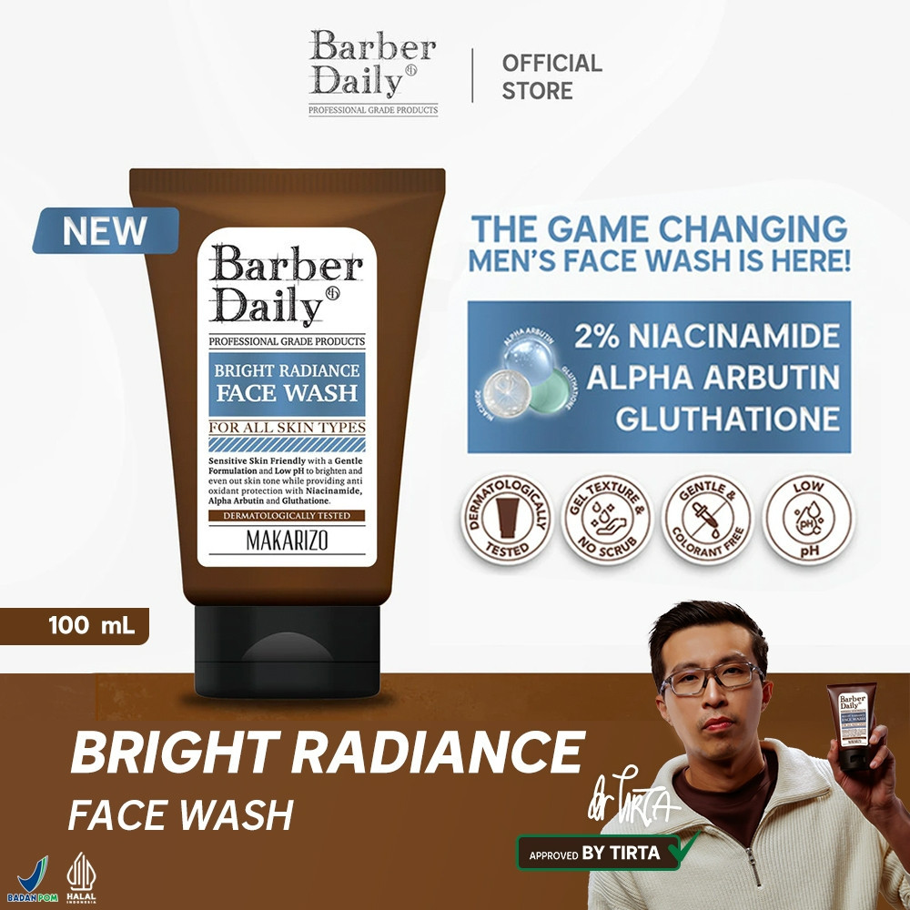 barber daily bright radiance face wash 100ml barber daily bright radiance face wash 100ml