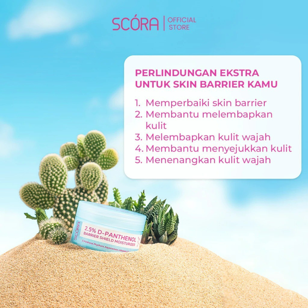 scora d panthenol barrier shield moisturizer 40ml/pelembab wajah scora d panthenol barrier shield moisturizer 40ml/pelembab wajah
