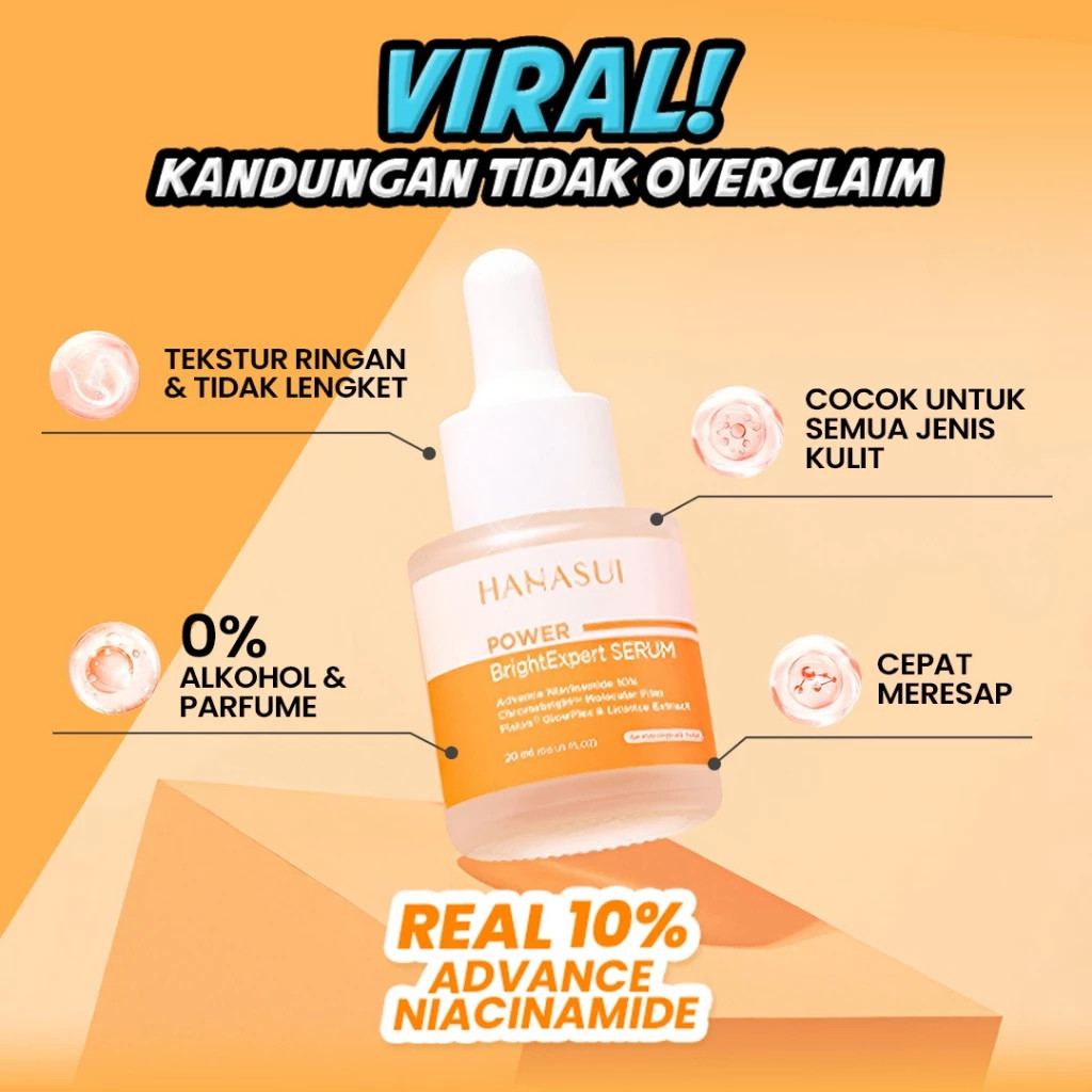 hanasui power bright expert serum 20ml/serum wajah hanasui power bright expert serum 20ml/serum wajah