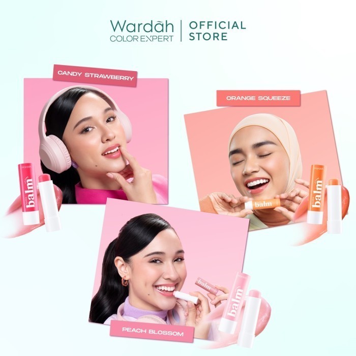 wardah hydrabalm lip care 4g spf 15/pelembab bibir wardah hydrabalm lip care 4g spf 15/pelembab bibir