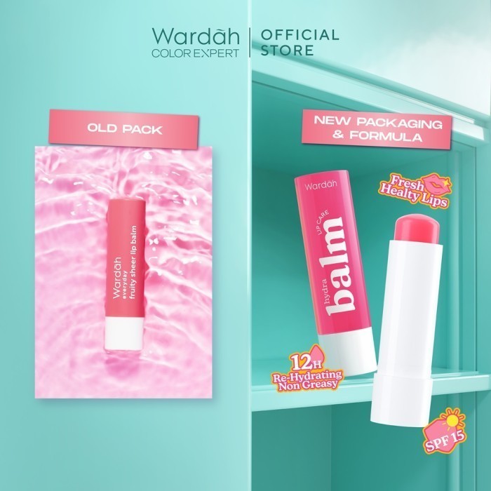 wardah hydrabalm lip care 4g spf 15/pelembab bibir wardah hydrabalm lip care 4g spf 15/pelembab bibir