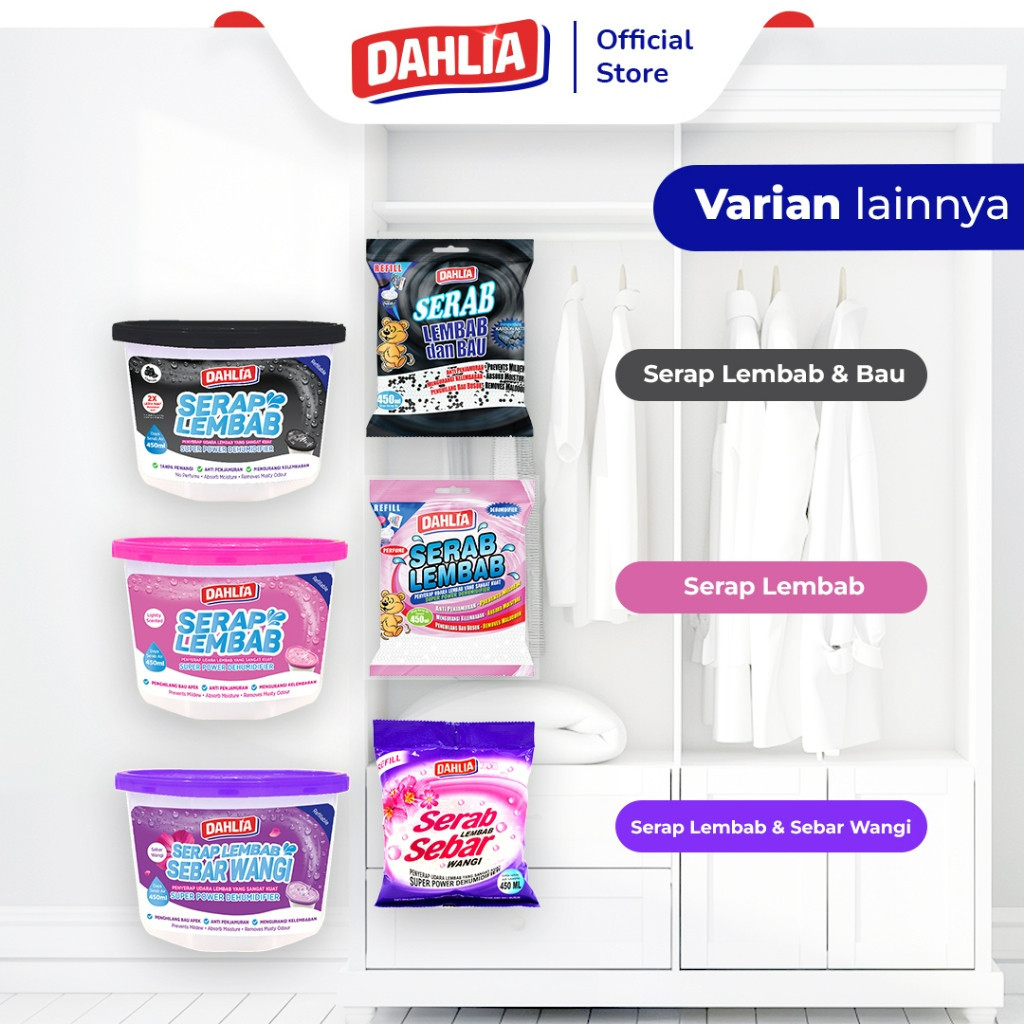 dahlia serap lembab refill 250g dahlia serap lembab refill 250g