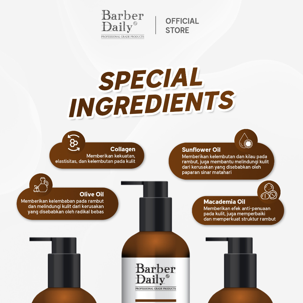 barber daily 4in1 shampoo conditioner face wash and body wash 220ml barber daily 4in1 shampoo conditioner face wash and body wash 220ml