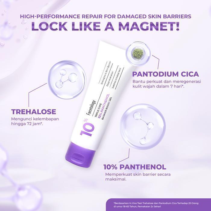 facetology panthenol barrier boost moisturizer 40g/pelembab wajah facetology panthenol barrier boost moisturizer 40g/pelembab wajah