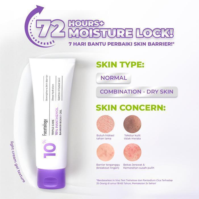 facetology panthenol barrier boost moisturizer 40g/pelembab wajah facetology panthenol barrier boost moisturizer 40g/pelembab wajah