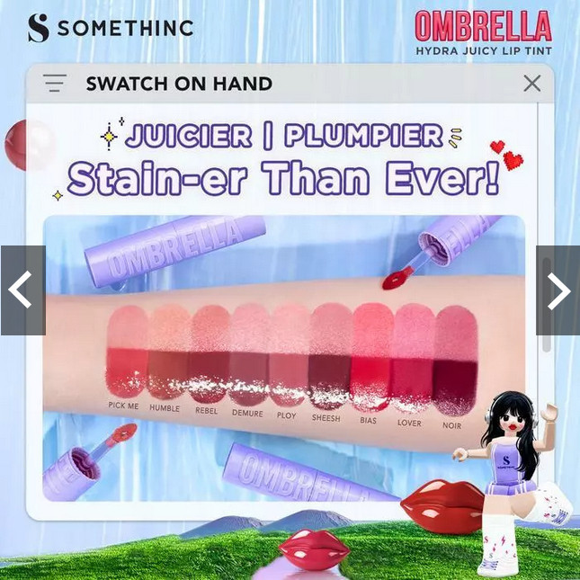 somethinc ombrella hydra juicy lip tint 2.5g/liptit somethinc ombrella hydra juicy lip tint 2.5g/liptit