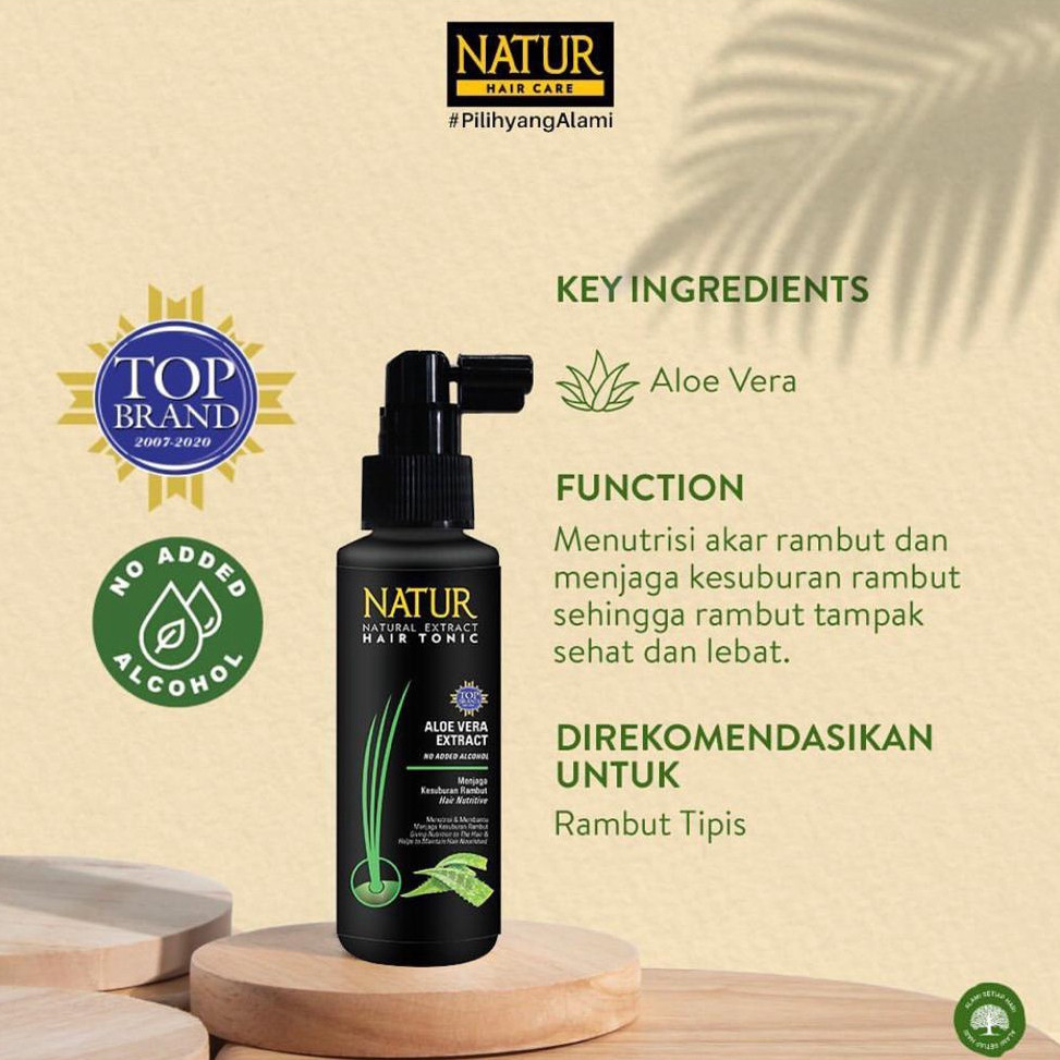 natur natural extract hair tonic 90ml/vitamin rambut natur natural extract hair tonic 90ml/vitamin rambut