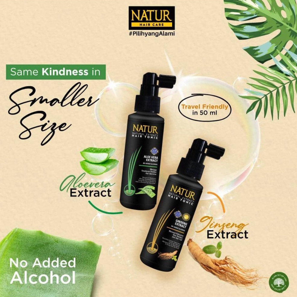 natur natural extract hair tonic 90ml/vitamin rambut natur natural extract hair tonic 90ml/vitamin rambut