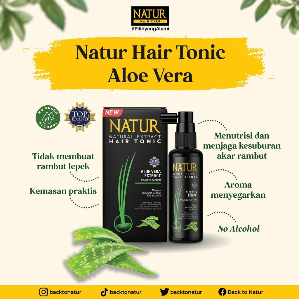 natur natural extract hair tonic 90ml/vitamin rambut natur natural extract hair tonic 90ml/vitamin rambut