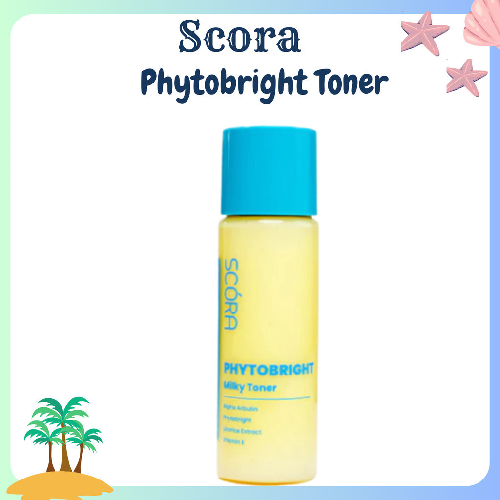 scora phytobright milky toner 80ml/toner wajah scora phytobright milky toner 80ml/toner wajah