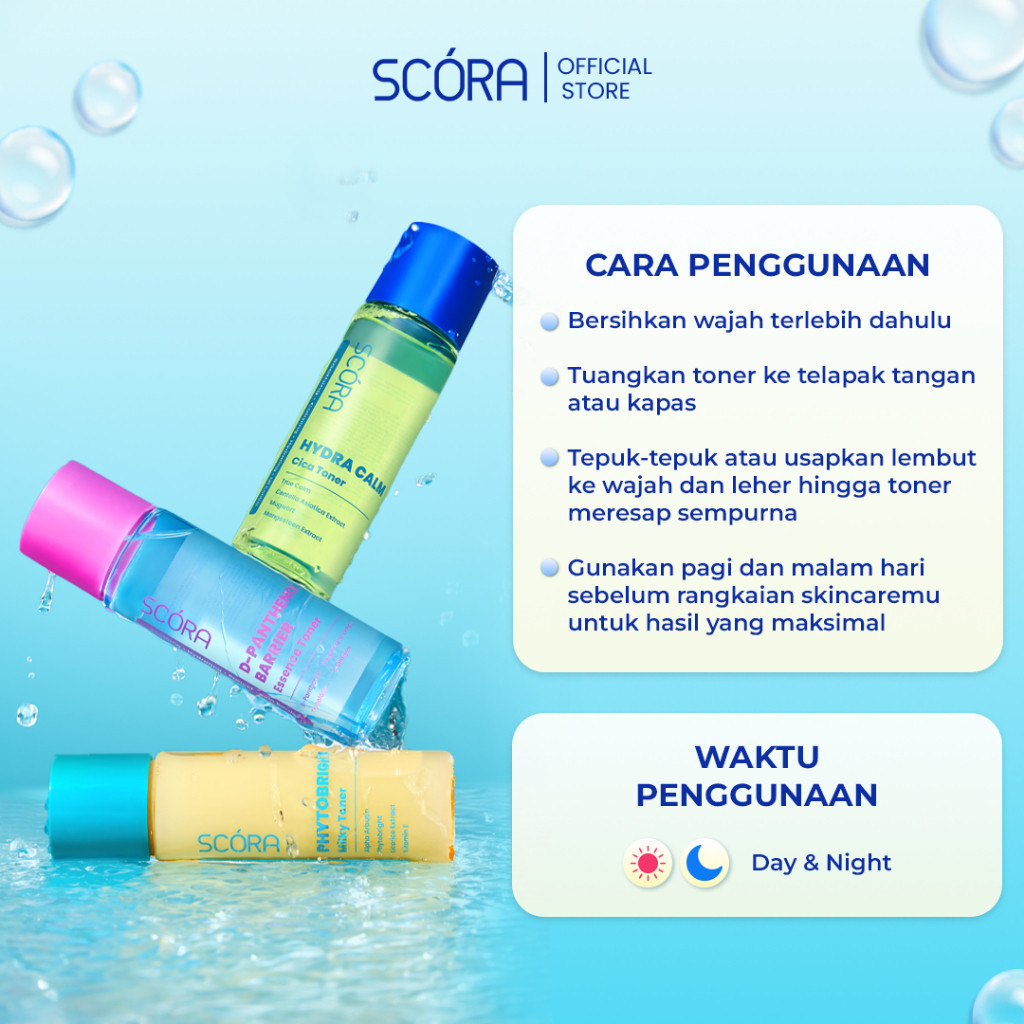 scora phytobright milky toner 80ml/toner wajah scora phytobright milky toner 80ml/toner wajah