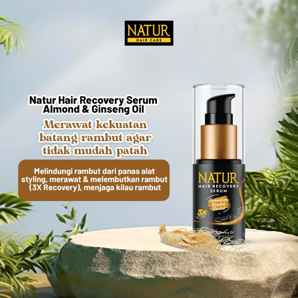 natur hair recovery serum 60ml/serum rambut natur hair recovery serum 60ml/serum rambut