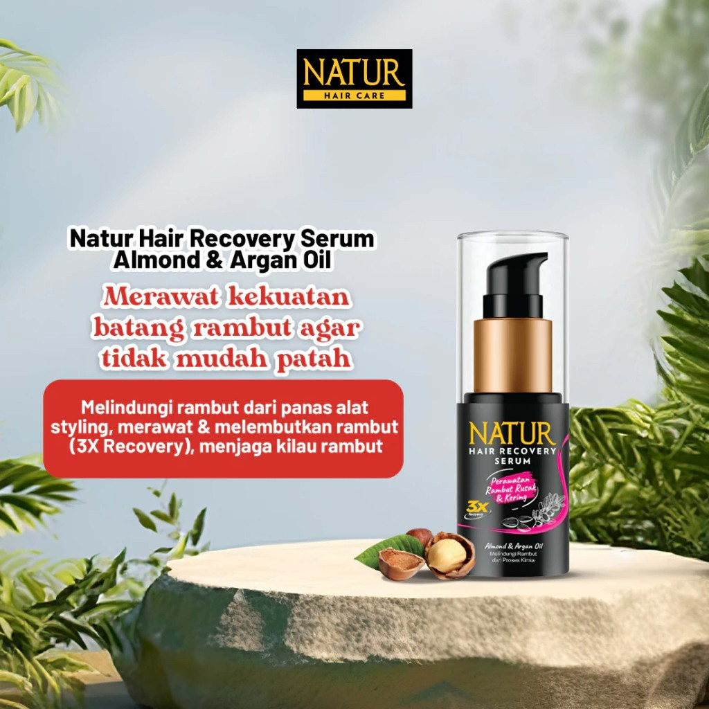 natur hair recovery serum 60ml/serum rambut natur hair recovery serum 60ml/serum rambut