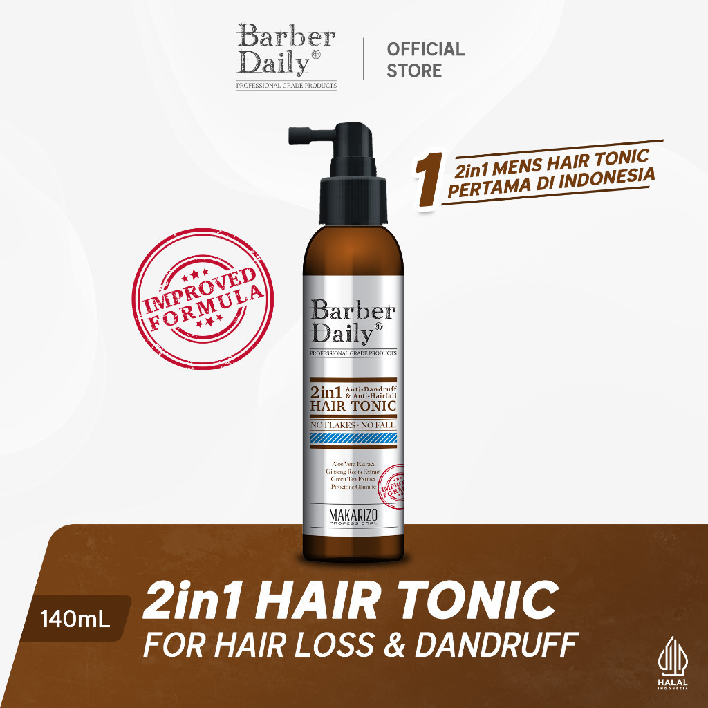barber daily 2in1 hair tonic 140ml barber daily 2in1 hair tonic 140ml