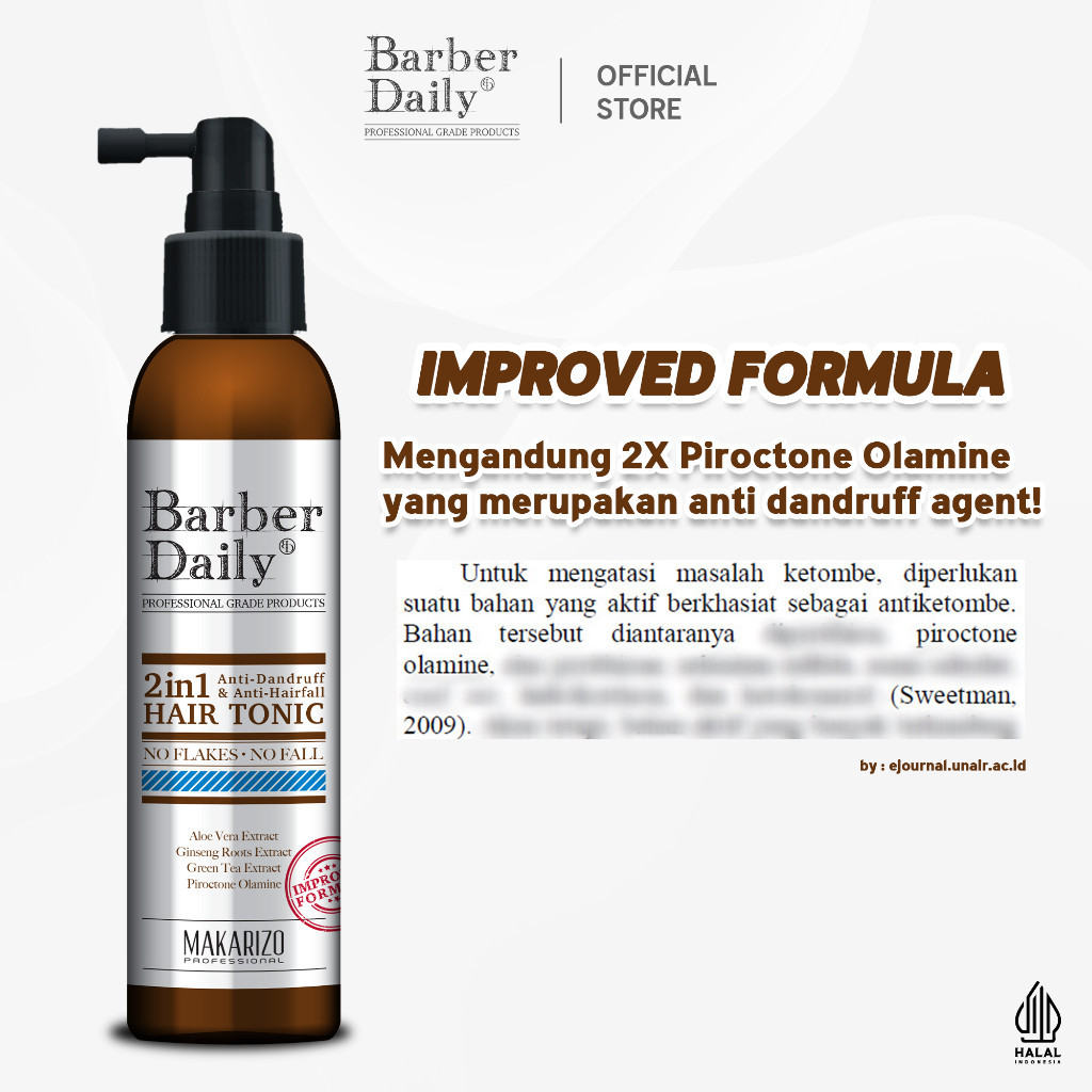 barber daily 2in1 hair tonic 140ml barber daily 2in1 hair tonic 140ml