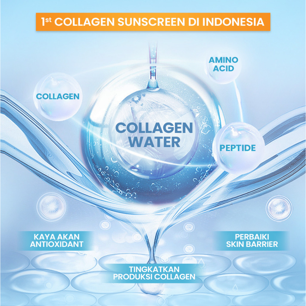 hanasui collagen water sunscreen spf 30+ pa+++ 30ml/tabir surya hanasui collagen water sunscreen spf 30+ pa+++ 30ml/tabir surya