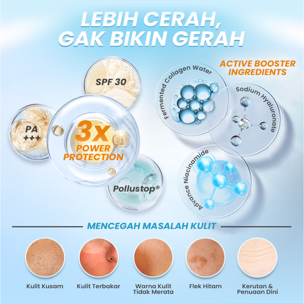 hanasui collagen water sunscreen spf 30+ pa+++ 30ml/tabir surya hanasui collagen water sunscreen spf 30+ pa+++ 30ml/tabir surya