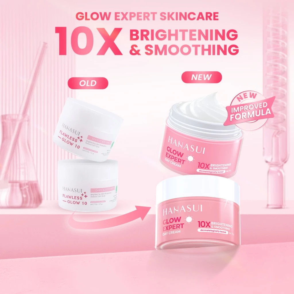 hanasui glow expert day cream 15g / pelembab wajah hanasui glow expert day cream 15g / pelembab wajah