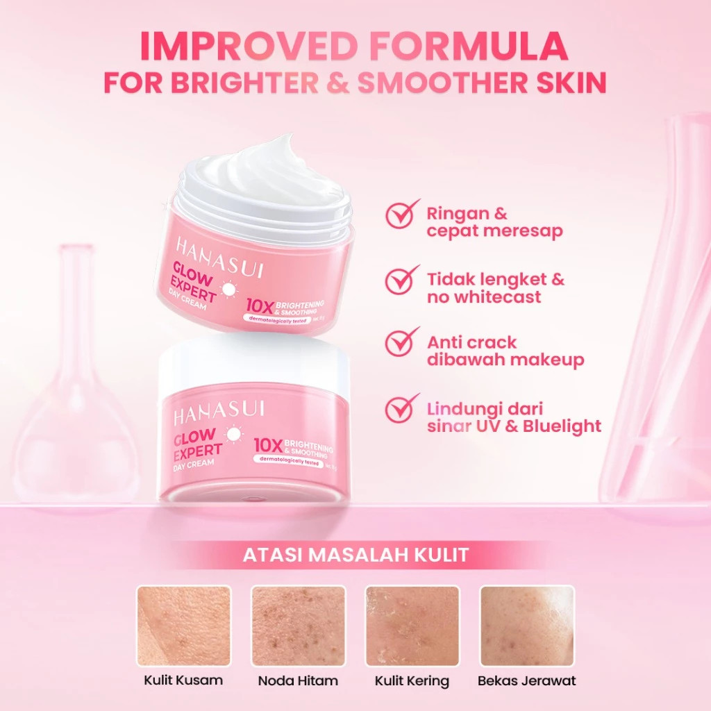 hanasui glow expert day cream 15g / pelembab wajah hanasui glow expert day cream 15g / pelembab wajah