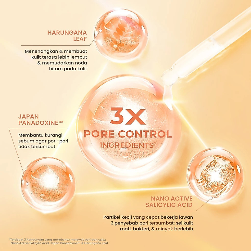 hanasui power mini pore serum 20ml/serum wajah hanasui power mini pore serum 20ml/serum wajah
