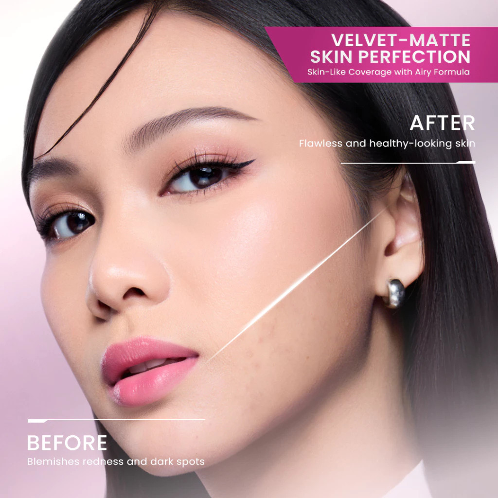 hanasui next level airy velvet cushion 15g/alas bedak hanasui next level airy velvet cushion 15g/alas bedak