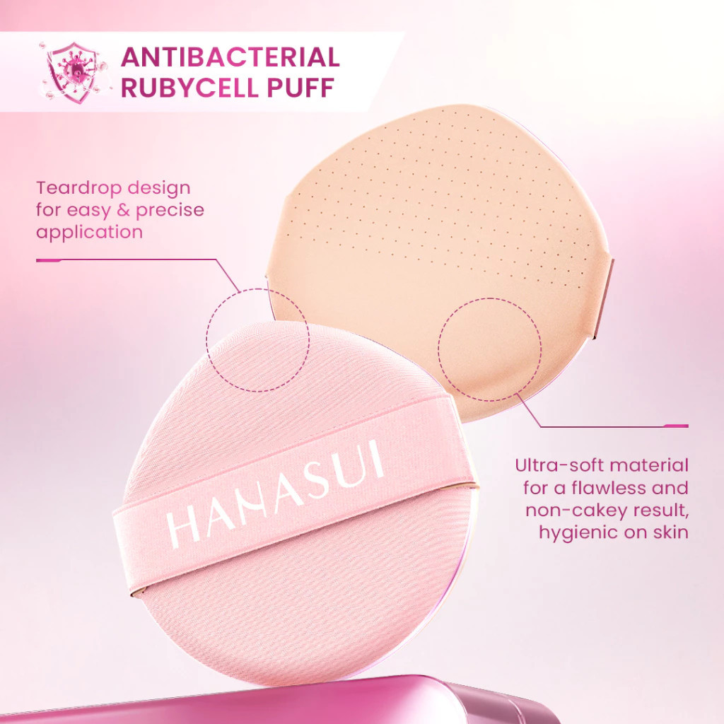 hanasui next level airy velvet cushion 15g/alas bedak hanasui next level airy velvet cushion 15g/alas bedak