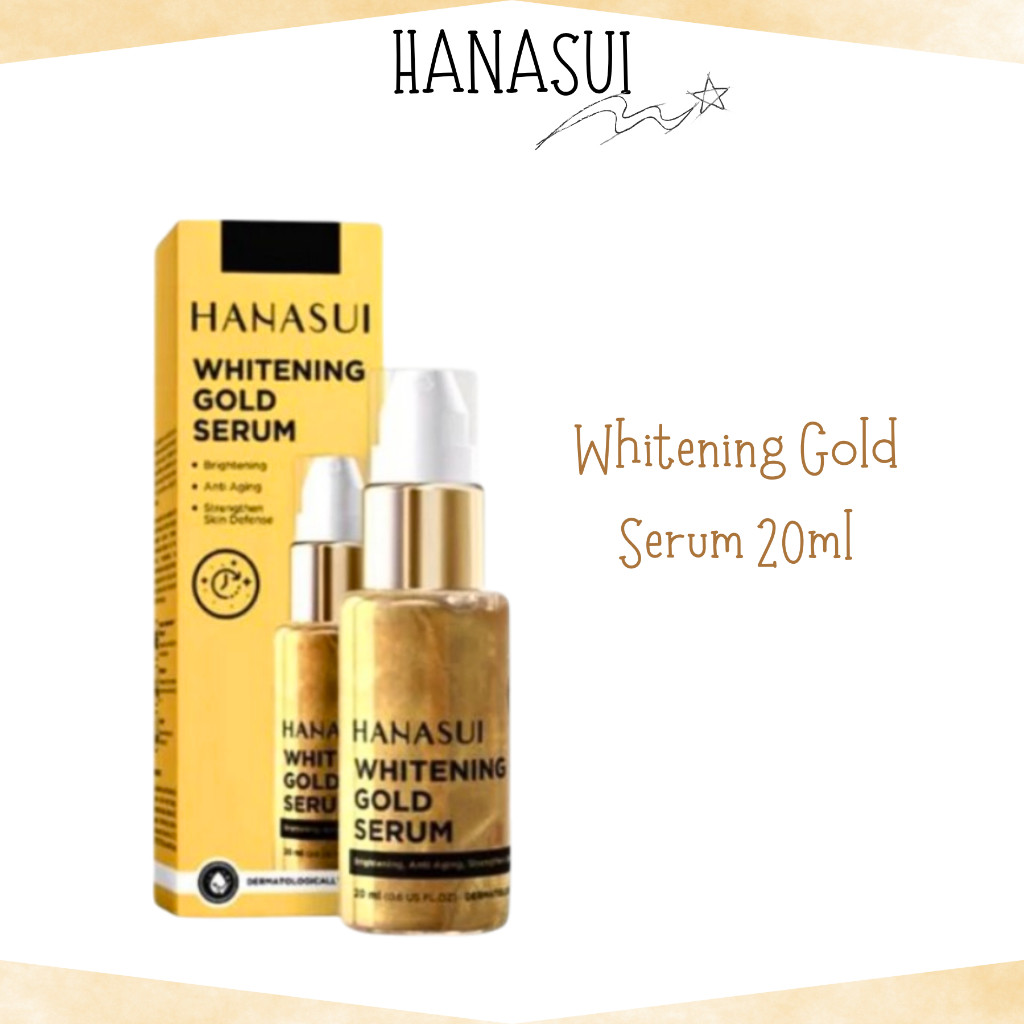 hanasui whitening gold serum 20ml / serum wajah hanasui whitening gold serum 20ml / serum wajah