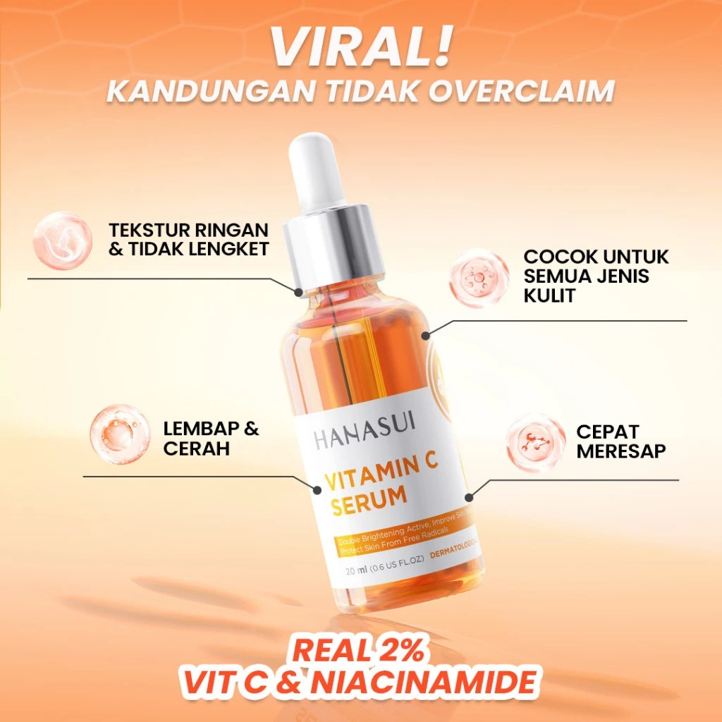 hanasui serum vitamin c 20ml / serum wajah hanasui serum vitamin c 20ml / serum wajah