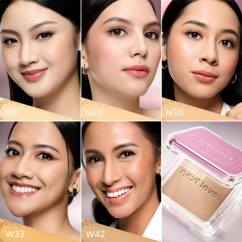 hanasui next level coverlock powder foundation 10g/bedak padat hanasui next level coverlock powder foundation 10g/bedak padat