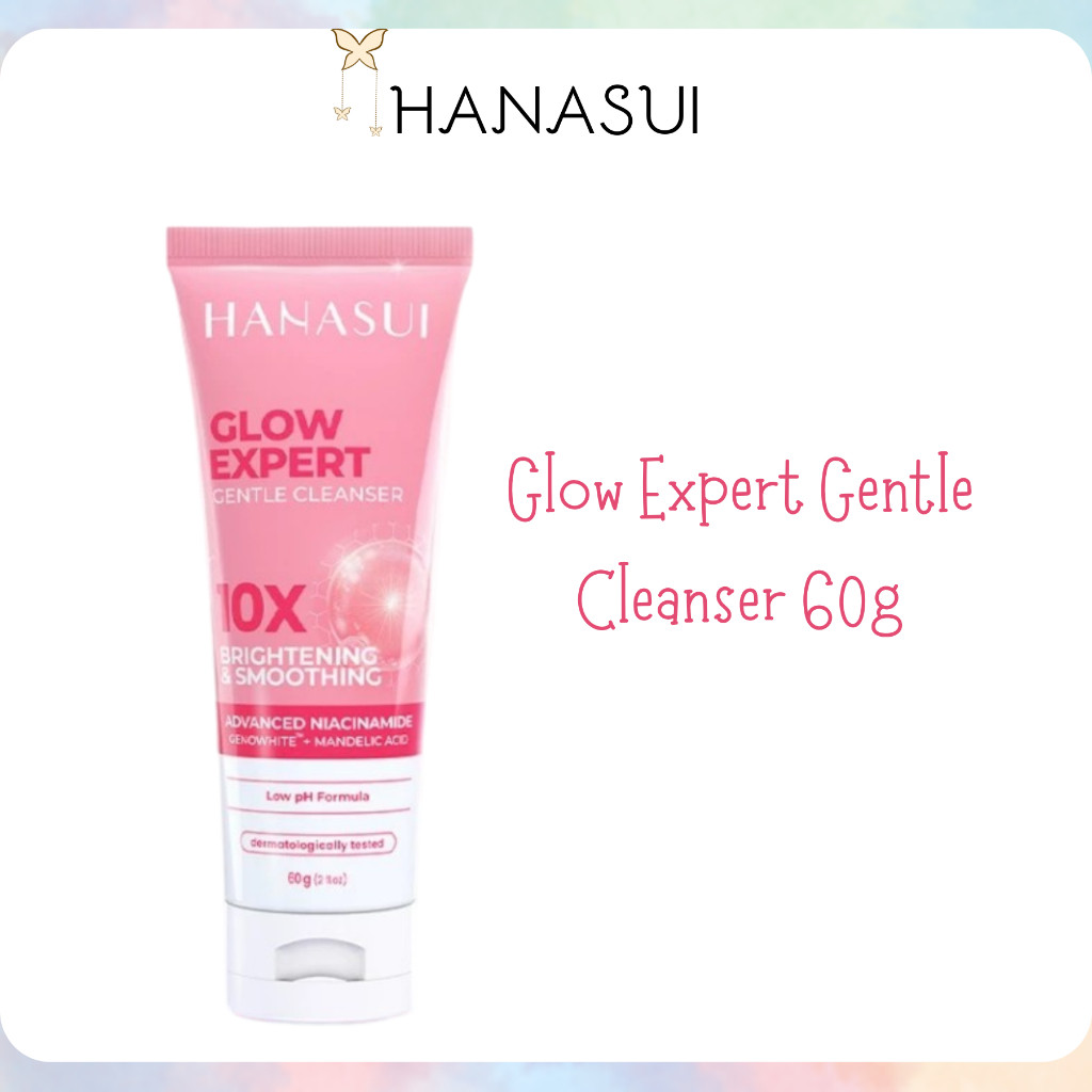 hanasui glow expert gentle cleanser 60g/pembersih wajah hanasui glow expert gentle cleanser 60g/pembersih wajah
