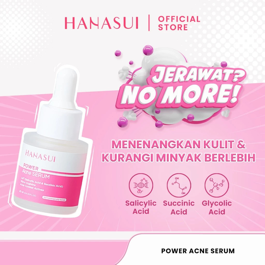 hanasui power acne serum 20ml / serum jerawat hanasui power acne serum 20ml / serum jerawat