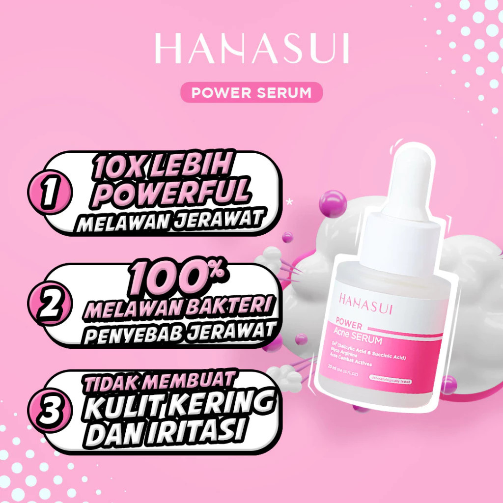hanasui power acne serum 20ml / serum jerawat hanasui power acne serum 20ml / serum jerawat