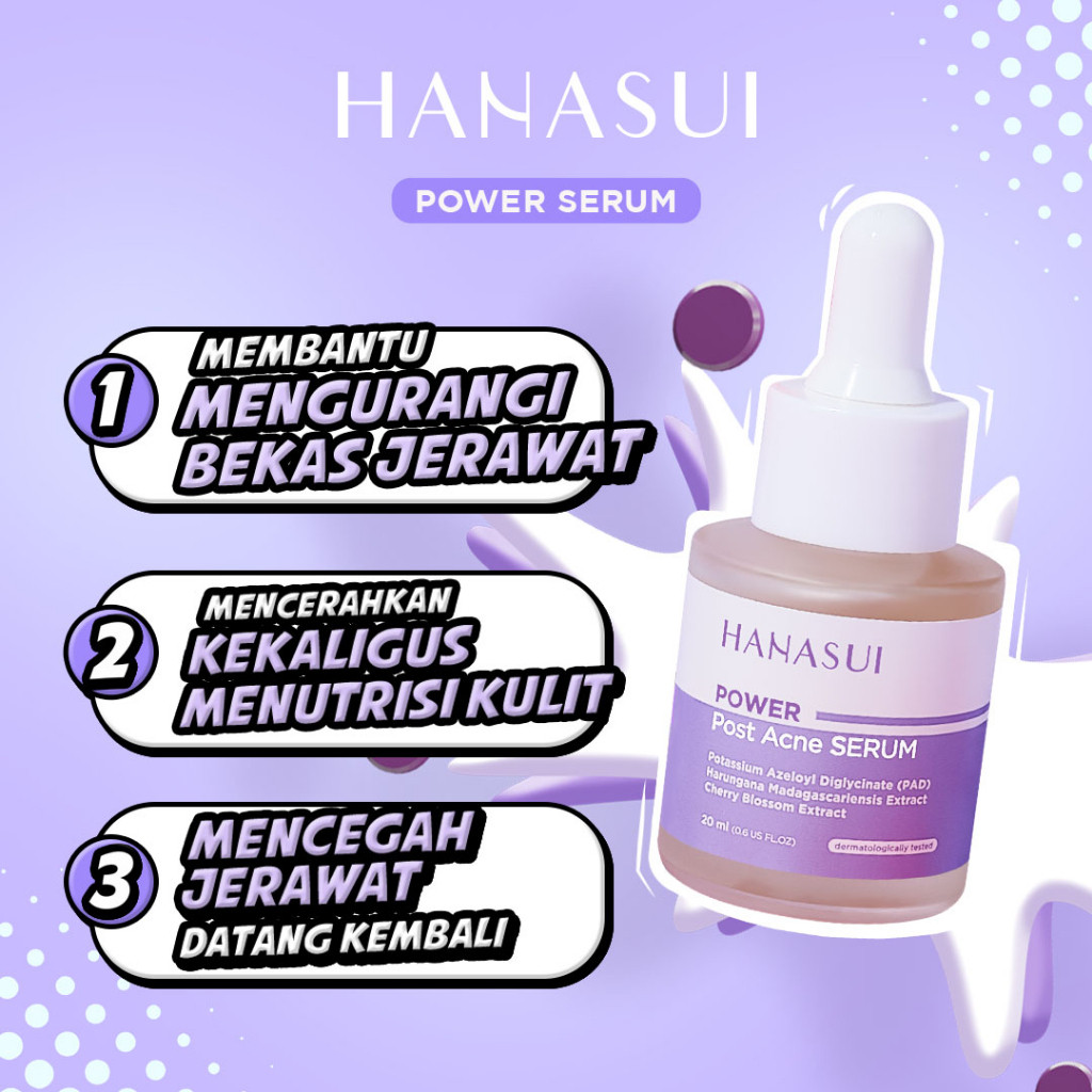 hanasui power post acne serum 20ml/serum jerawat hanasui power post acne serum 20ml/serum jerawat