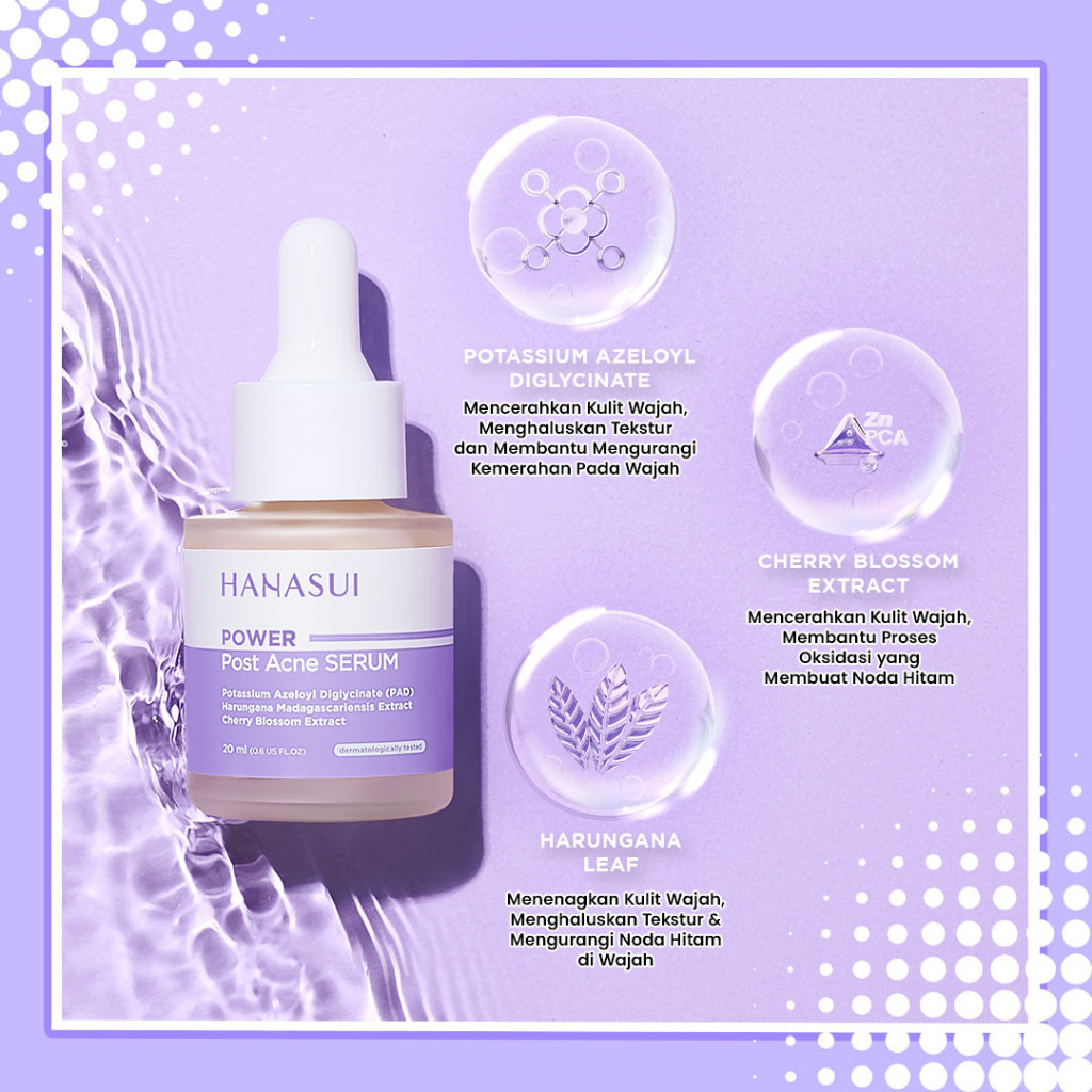 hanasui power post acne serum 20ml/serum jerawat hanasui power post acne serum 20ml/serum jerawat