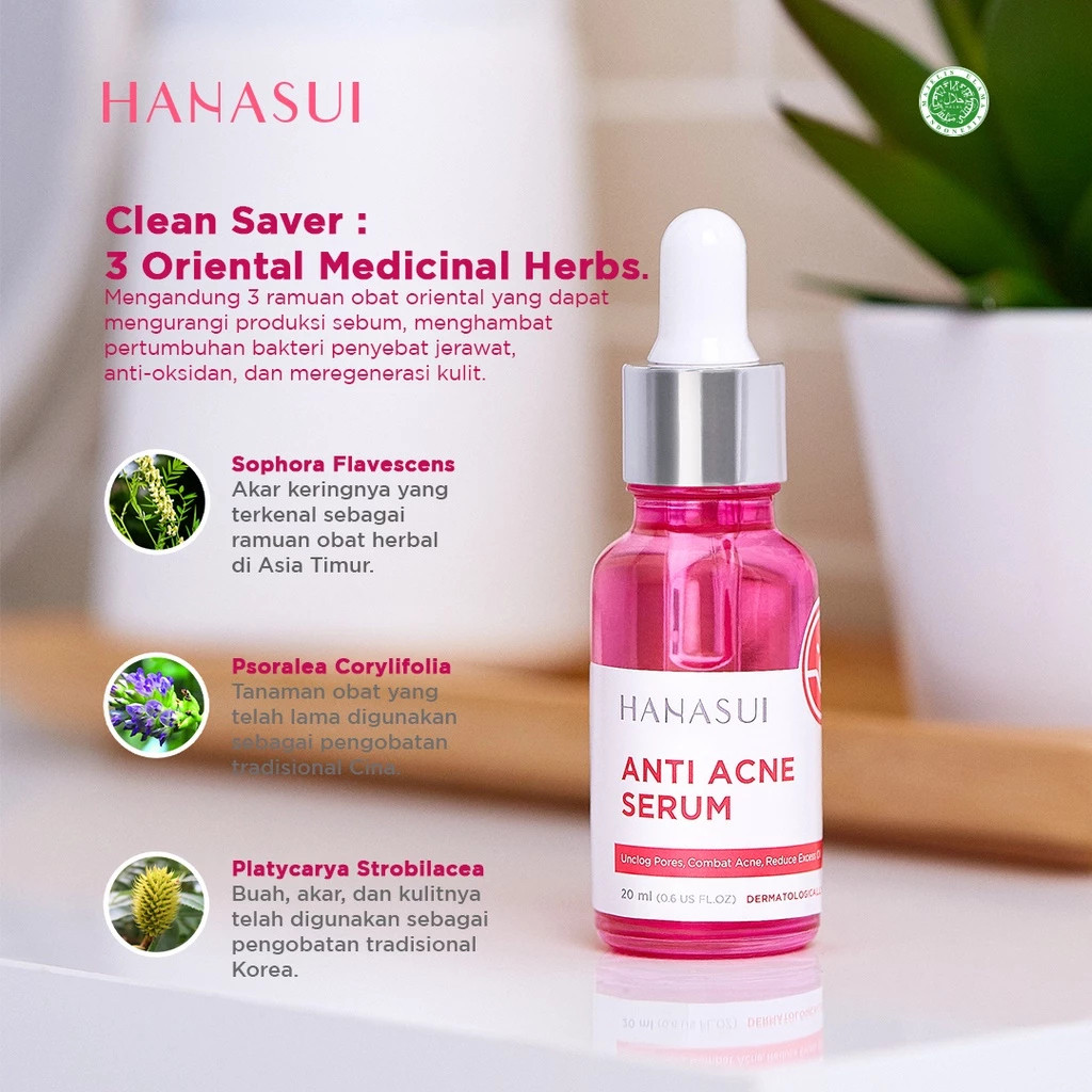hanasui anti acne serum 20ml / serum jerawat hanasui anti acne serum 20ml / serum jerawat
