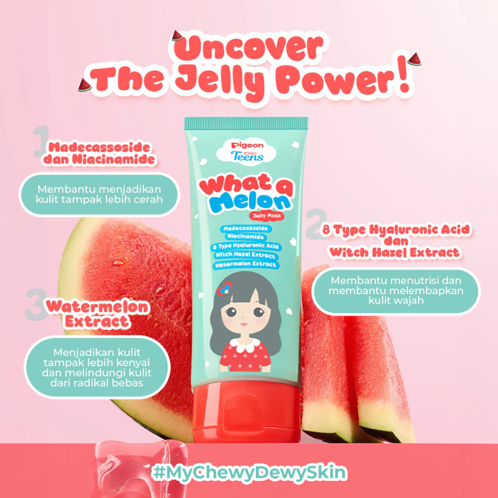 pigeon teens jelly mask 60ml/masker wajah pigeon teens jelly mask 60ml/masker wajah