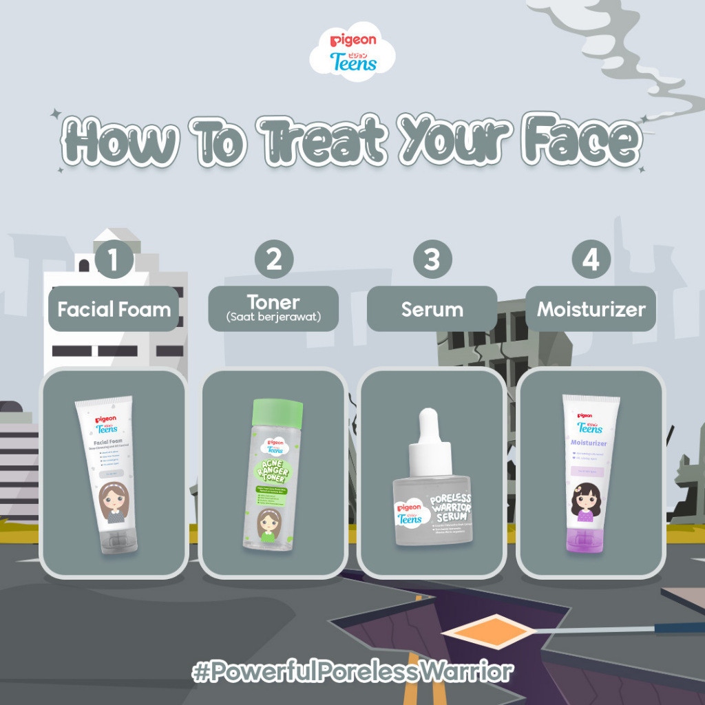 pigeon teens poreless warior serum 20ml/serum wajah pigeon teens poreless warior serum 20ml/serum wajah