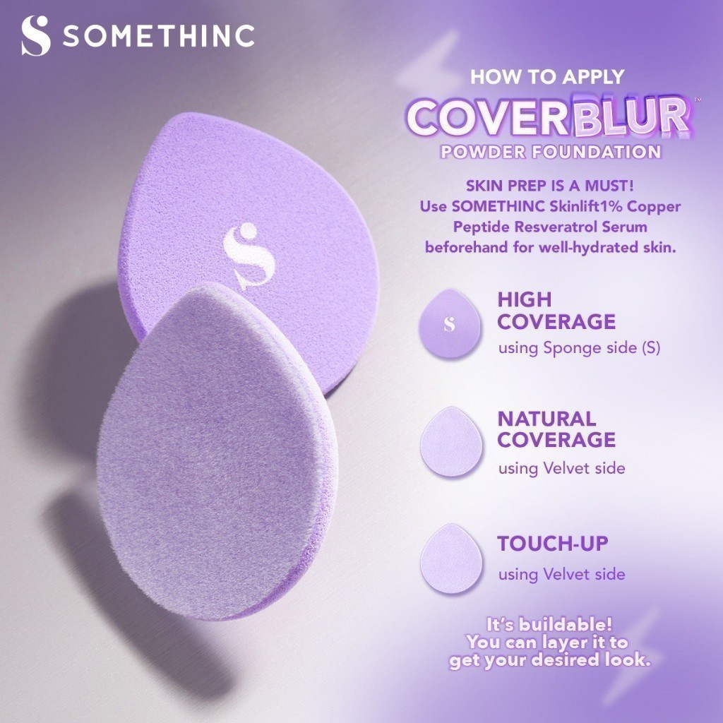 somethinc copy paste coverblur powder foundation 12g/bedak padat somethinc copy paste coverblur powder foundation 12g/bedak padat