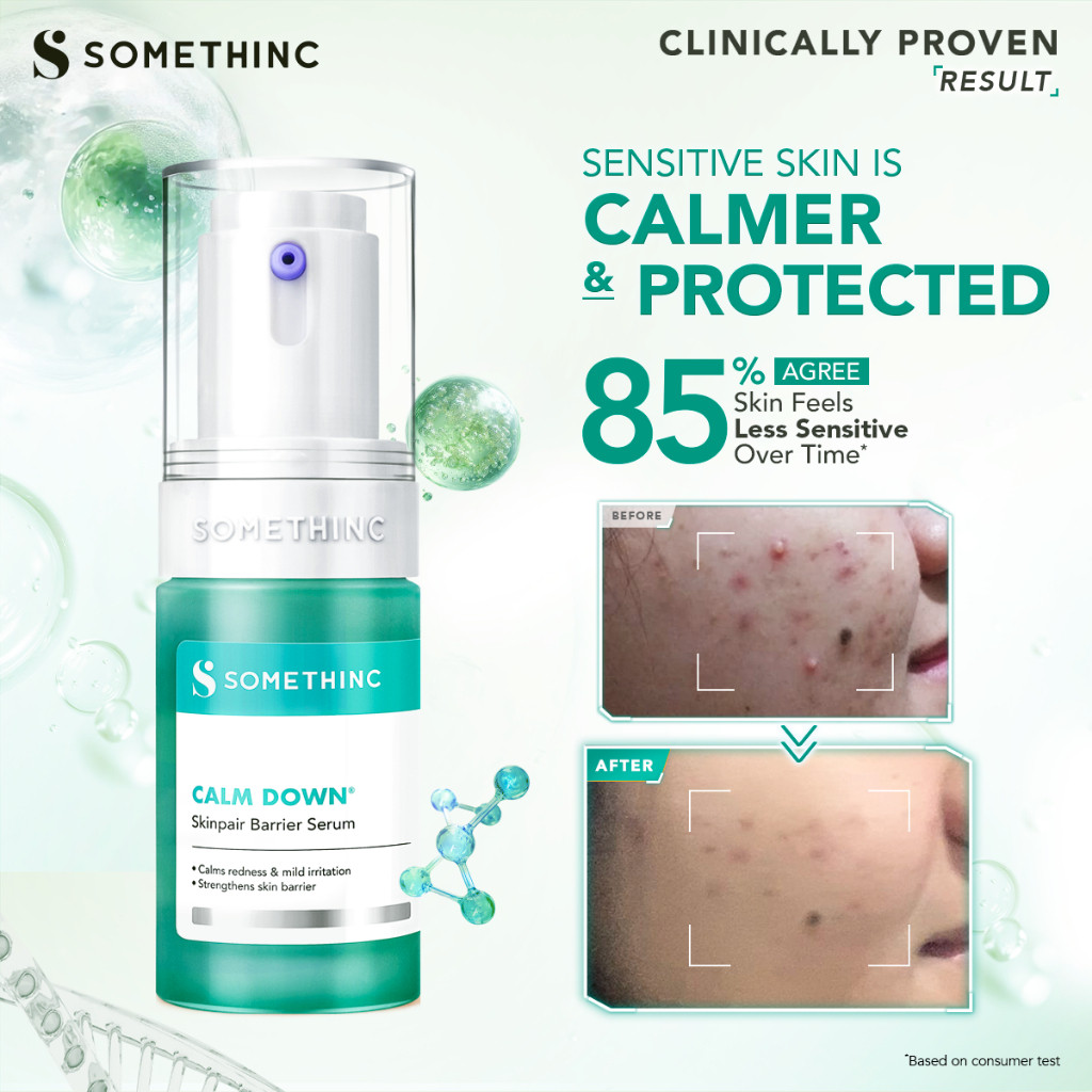 somethinc calm down skinpair barrier serum 20ml/serum wajah somethinc calm down skinpair barrier serum 20ml/serum wajah