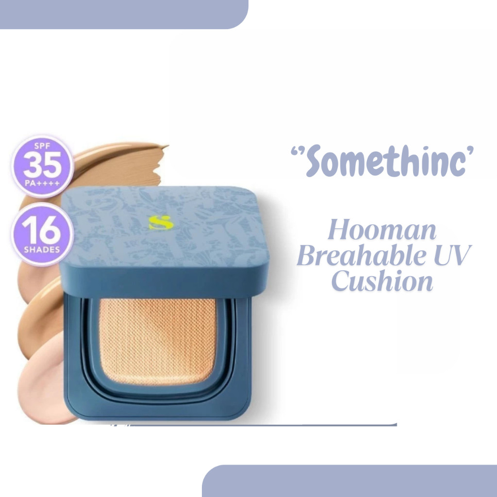 somethinc hooman breathable uv cushion cover spf 35 pa++++ /alas bedak somethinc hooman breathable uv cushion cover spf 35 pa++++ /alas bedak