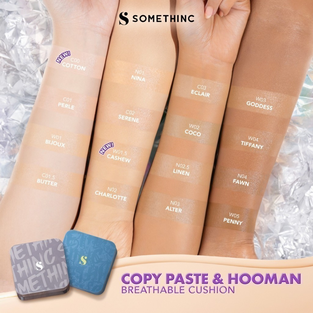 somethinc hooman breathable uv cushion cover spf 35 pa++++ /alas bedak somethinc hooman breathable uv cushion cover spf 35 pa++++ /alas bedak
