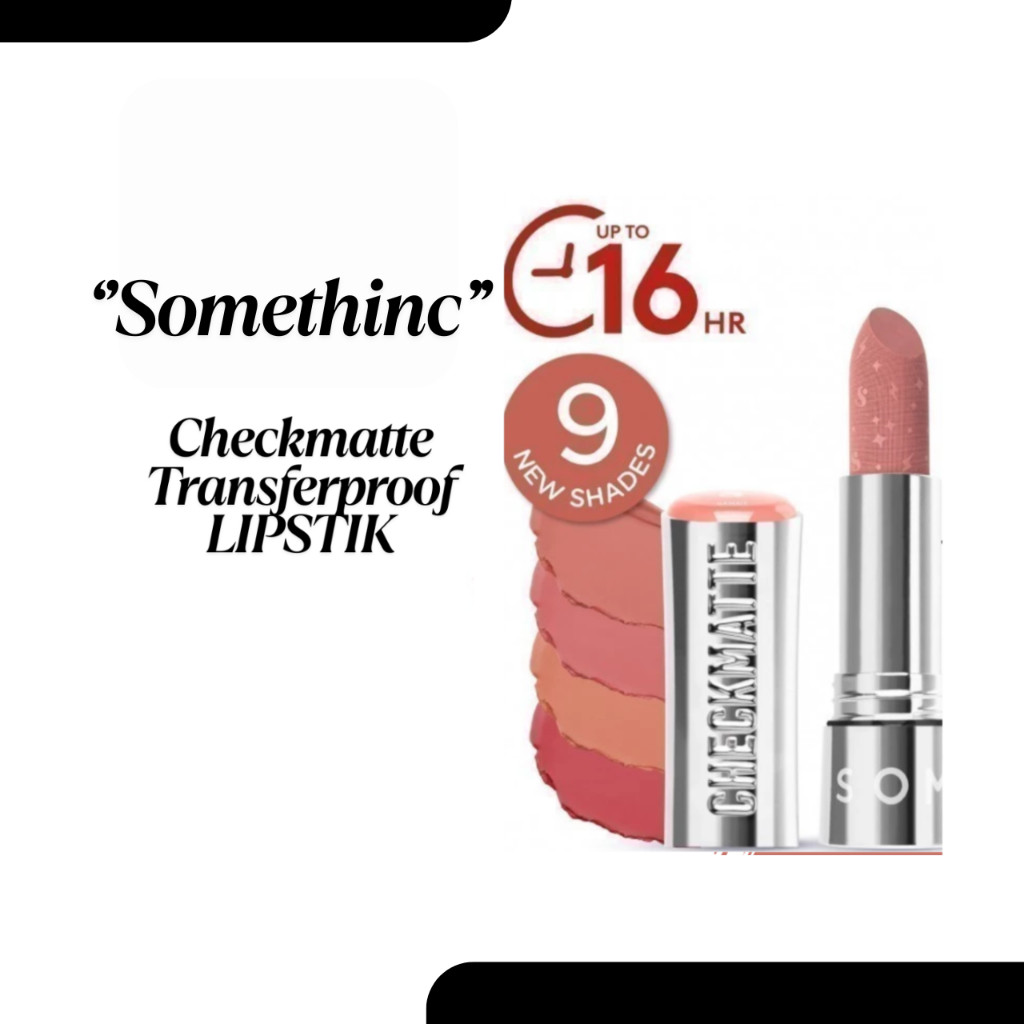somethinc checkmatte transferproof lipstick/lipstik somethinc checkmatte transferproof lipstick/lipstik