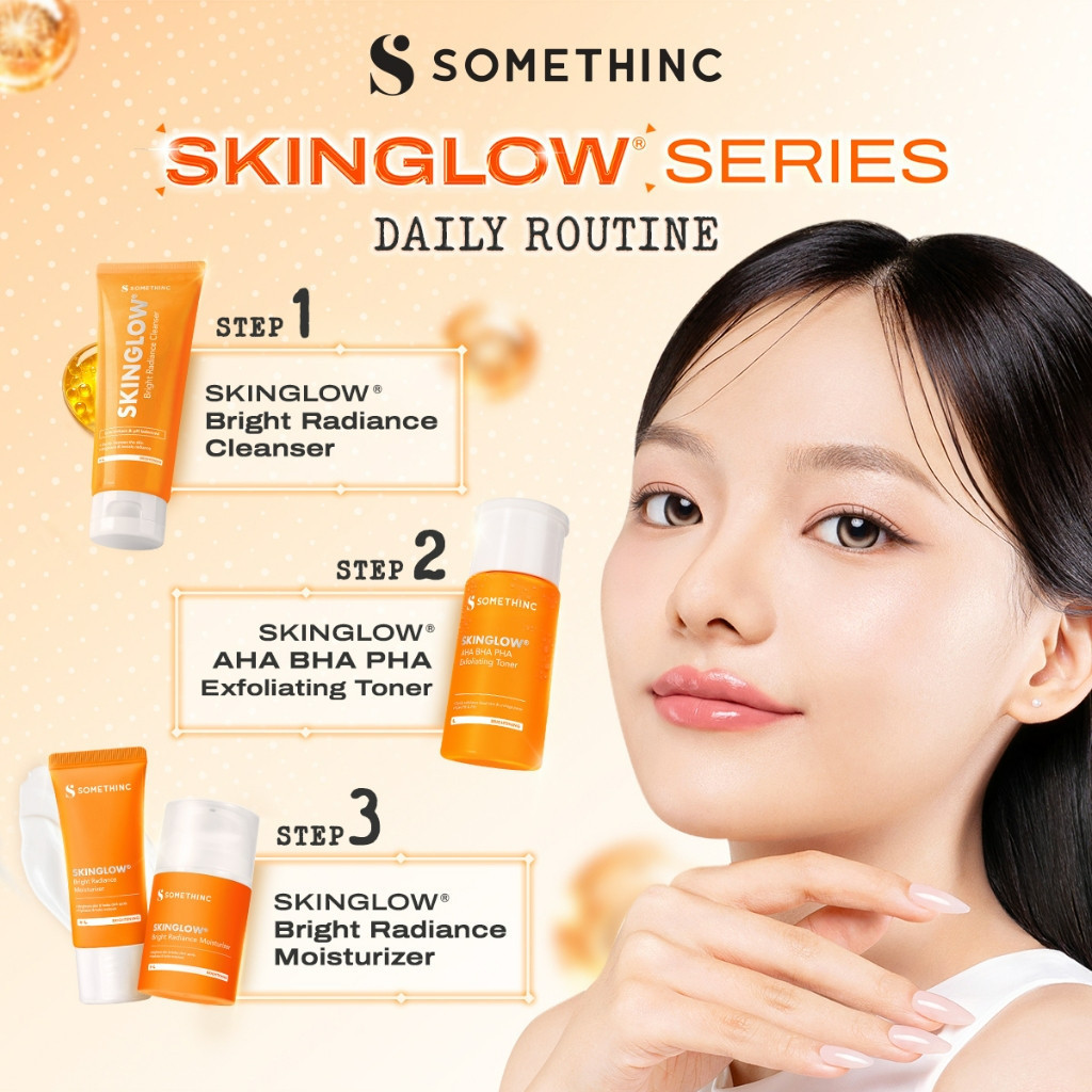 somethinc skinglow bright radiance cleanser 100ml/pembersih wajah somethinc skinglow bright radiance cleanser 100ml/pembersih wajah