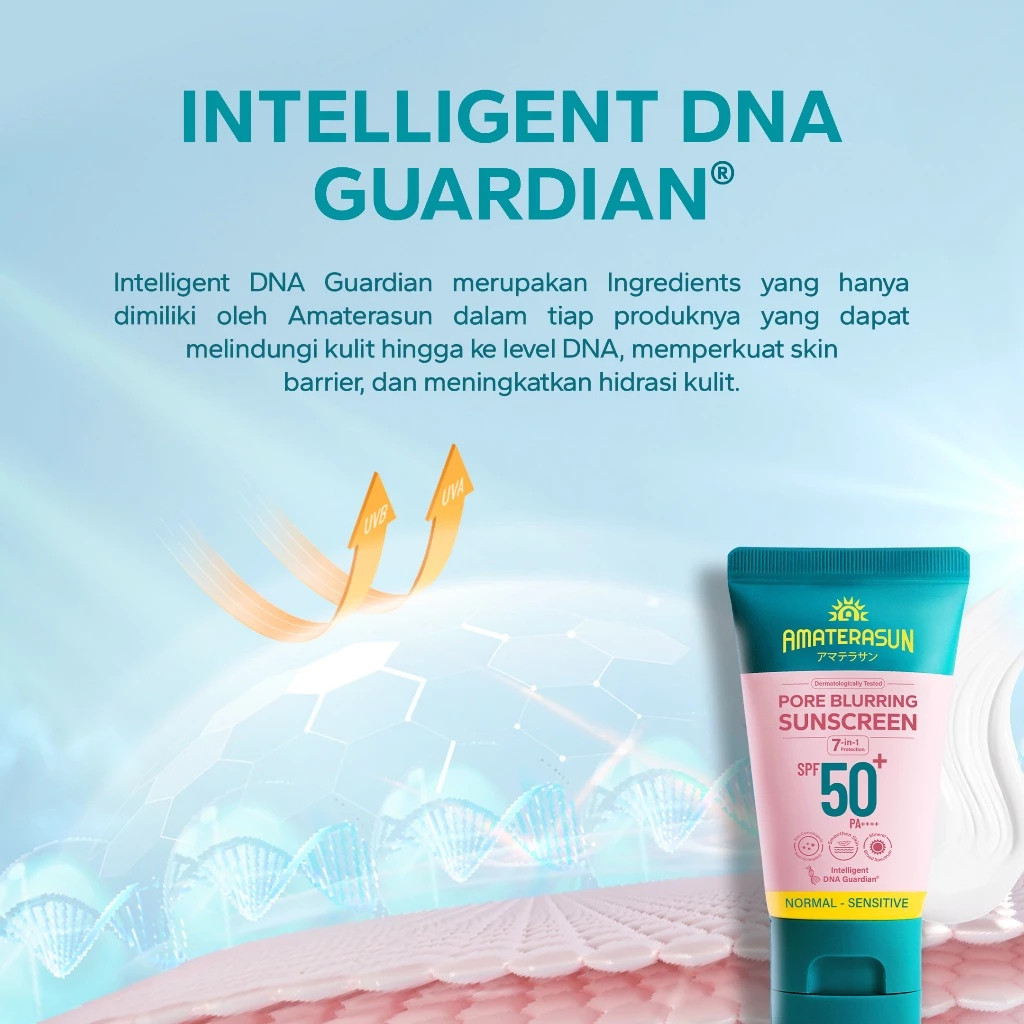 amaterasun pore blurring sunscreen spf 50 pa++++ 30g/tabir surya amaterasun pore blurring sunscreen spf 50 pa++++ 30g/tabir surya