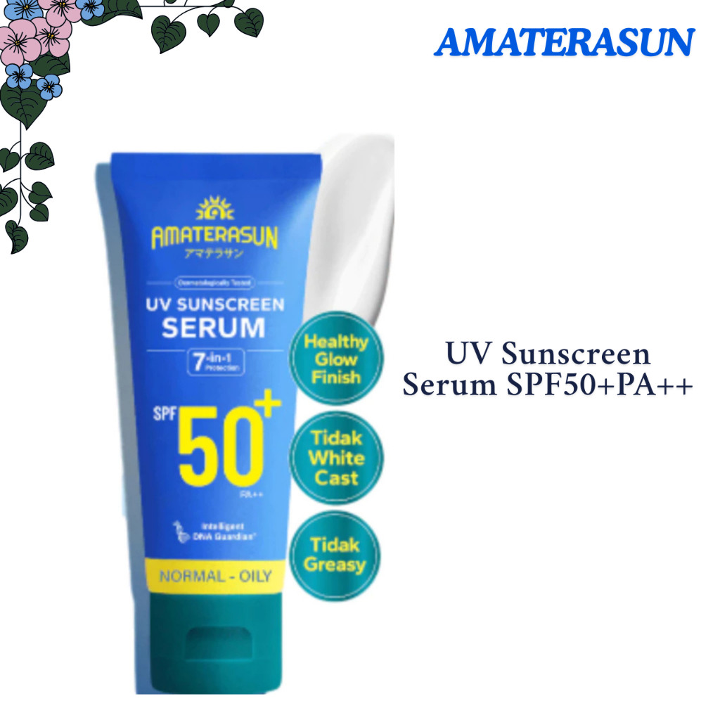amaterasun uv sunscreen serum spf 50+ pa++ 50g/tabir surya amaterasun uv sunscreen serum spf 50+ pa++ 50g/tabir surya