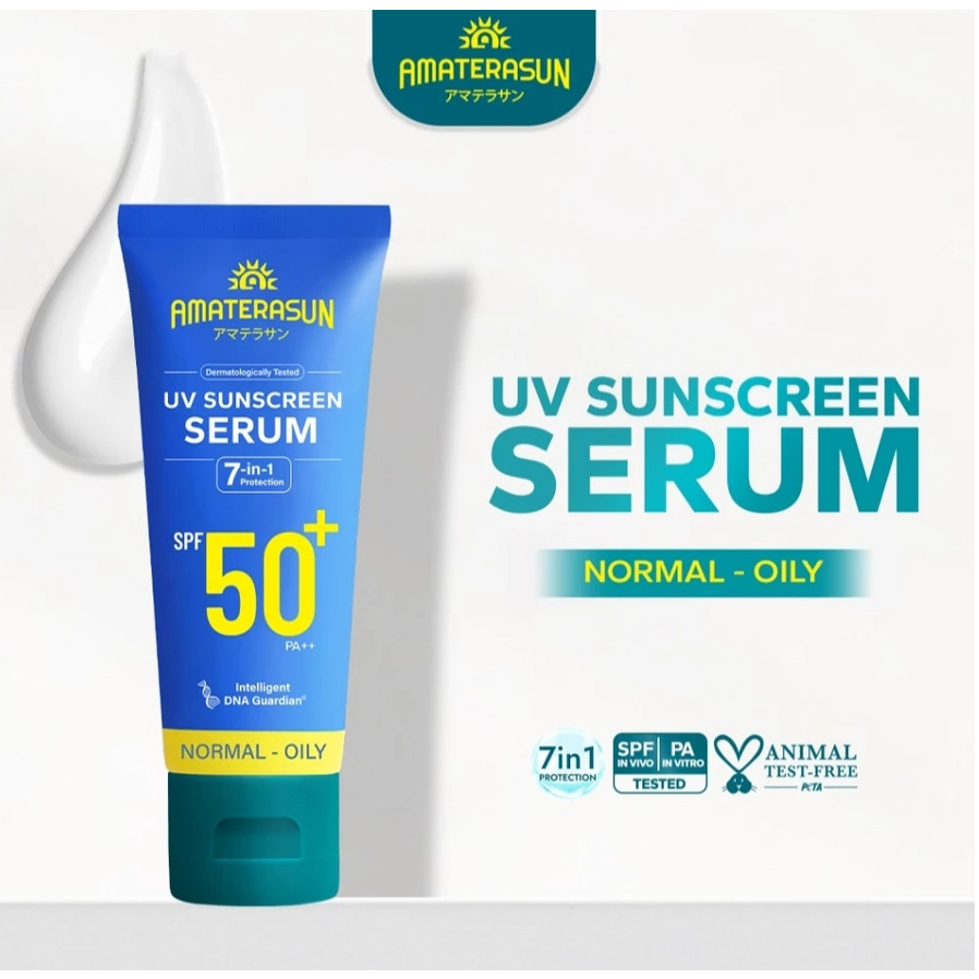 amaterasun uv sunscreen serum spf 50+ pa++ 50g/tabir surya amaterasun uv sunscreen serum spf 50+ pa++ 50g/tabir surya