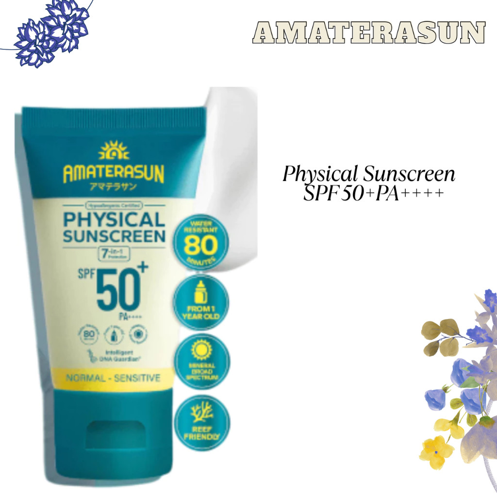 amaterasun physical sunscreen spf 50+ pa++++ 30g/tabir surya amaterasun physical sunscreen spf 50+ pa++++ 30g/tabir surya